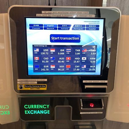 Omo Kansai Airport By Hoshino Resorts 泉佐野 外观 照片 Currency exchange machine at the airport